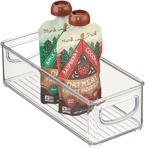 Cajones organizadores de plástico para el almacenamiento de alimentos y despensas de cocina de mDesign