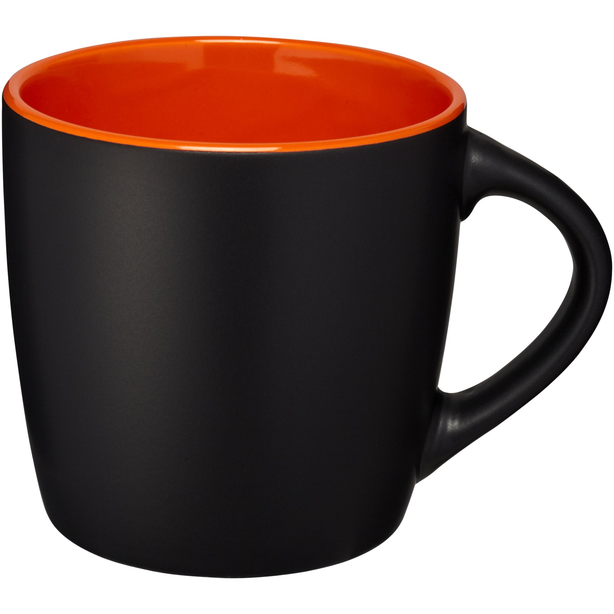Bullet Riviera Ceramic Mug (8.4 x 8.8 cm) (Solid Black/Orange)
