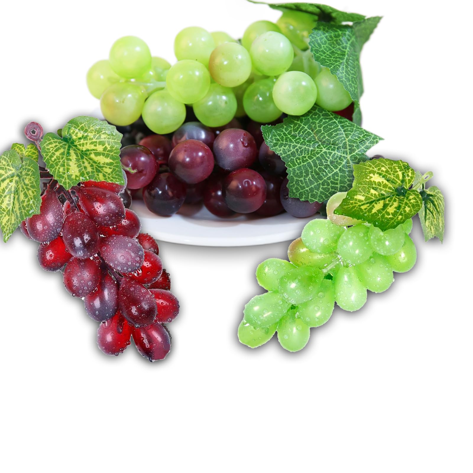 Grappoli D'Uva Finti Decorativi Molyorch - Set 9 Pezzi, Colorati, Per Centrotavola E Decorazioni