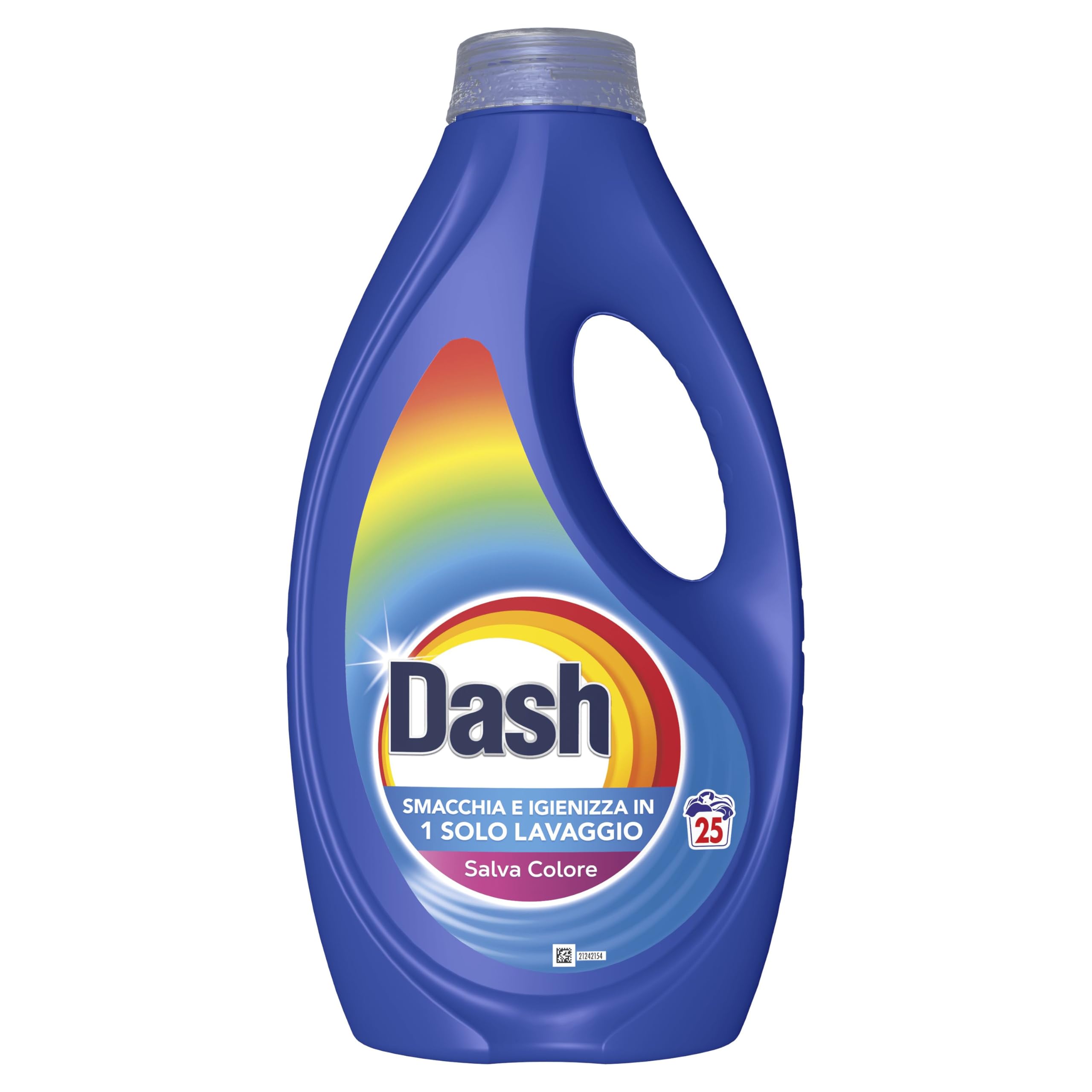 Dash Detersivo Liquido Lavatrice, 100 Lavaggi (4x25), Salva Colore, Brillantezza Per I Capi, Rimuove Le Macchi e Igienizza, Efficace Anche A Freddo E In Cicli Brevi