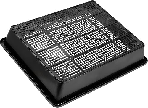 Miniatura 4 de Paquete de 14 bandejas de inicio de semillas de 15 x 12 pulgadas, bandejas de cultivo inferior de malla de plástico, bandejas de germinación de