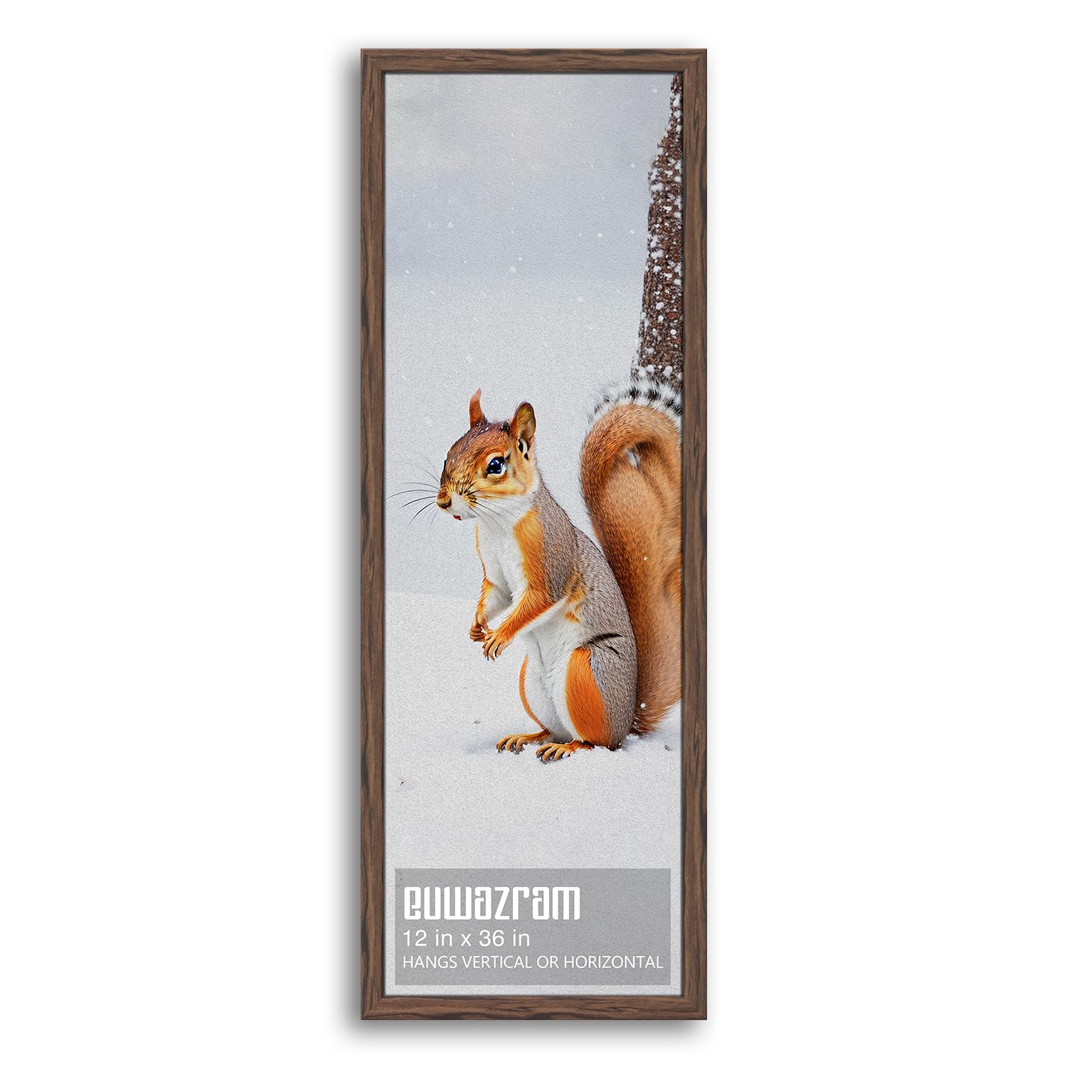 Rustic Walnut 12x36 Frame