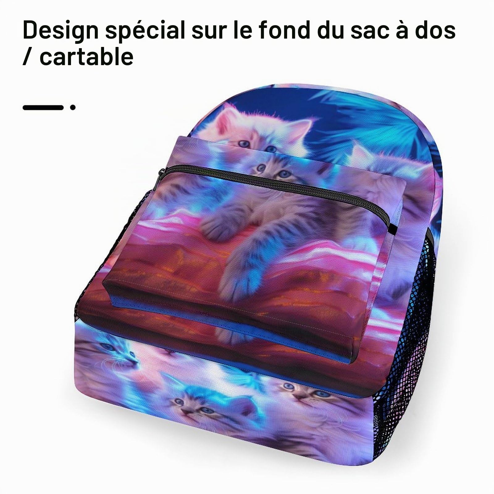 Sac A Dos chat mignon Cartable Animaux de compagnie Sac D'école Sac Ecole Sac De Livre Pour Garçons Filles One Size