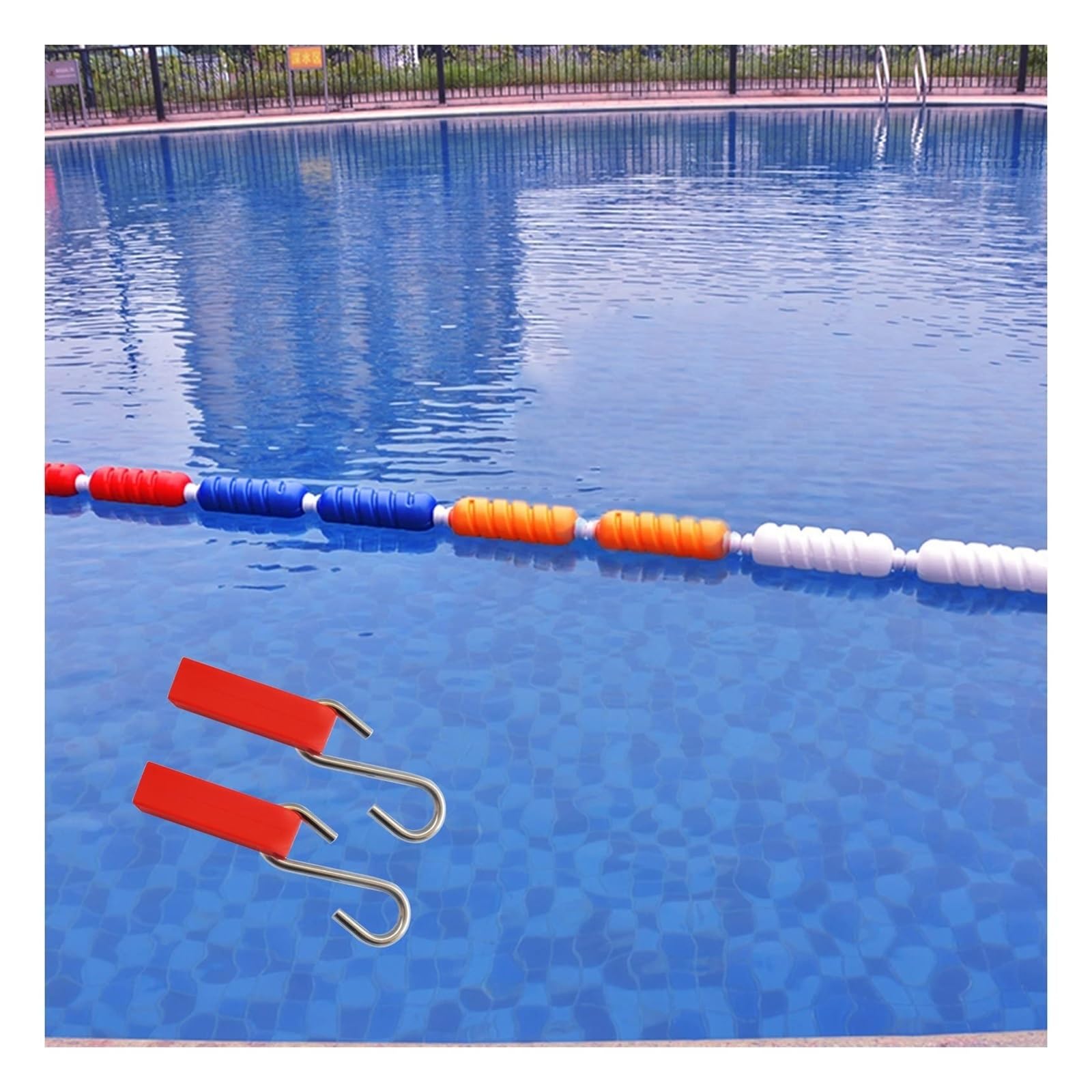 Corda di Sicurezza per Piscina, Corda di Sicurezza per Piscina per spiagge Corda di Sicurezza divisoria per corsia per Piscina Galleggiante per sorgenti termali Waterwa