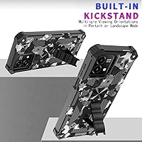 Vista 5 de Case for Moto G Stylus 5G 2023 with Screen Protector, Kickstand, Camo Design - for Motorola Moto G Stylus 5G (2023) - Military Grade Protection