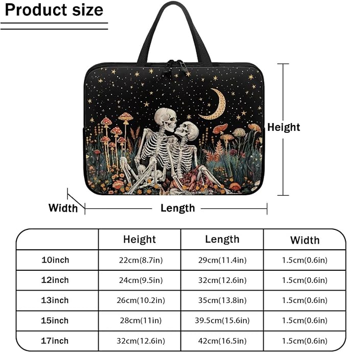 Funda tipo sleeve para laptop 17 pulgadas con diseño Starry Night miniatura 7