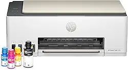 Impressora Multifuncional HP Smart Tank 583 Tanque de Tinta Colorida Wi-Fi com autorreparo, USB - Impressora, Copiadora e Scanner Cor: ‎Branco (4A8D8A)