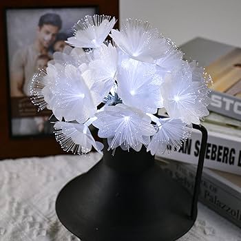Amazon.com: TIANSHENG Cool White Flower Fibre Optic Fairy