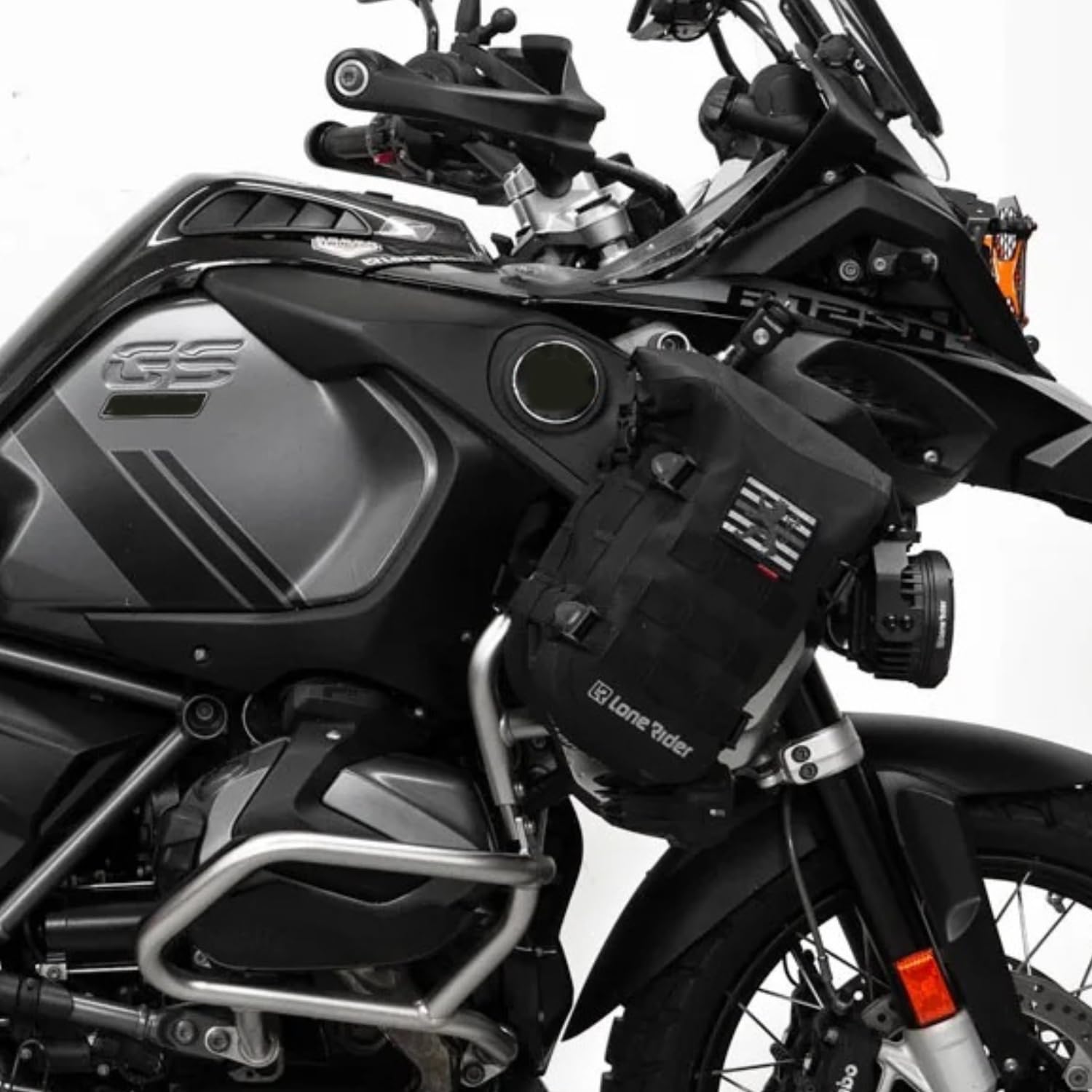 Lone Rider MiniBag 6L - Borsa impermeabile per barra antiribaltamento per motocicletta, con sistema Hypalon MOLLE, ganci G con cancello, fibbie a camma - archiviazione laterale del telaio paraurti