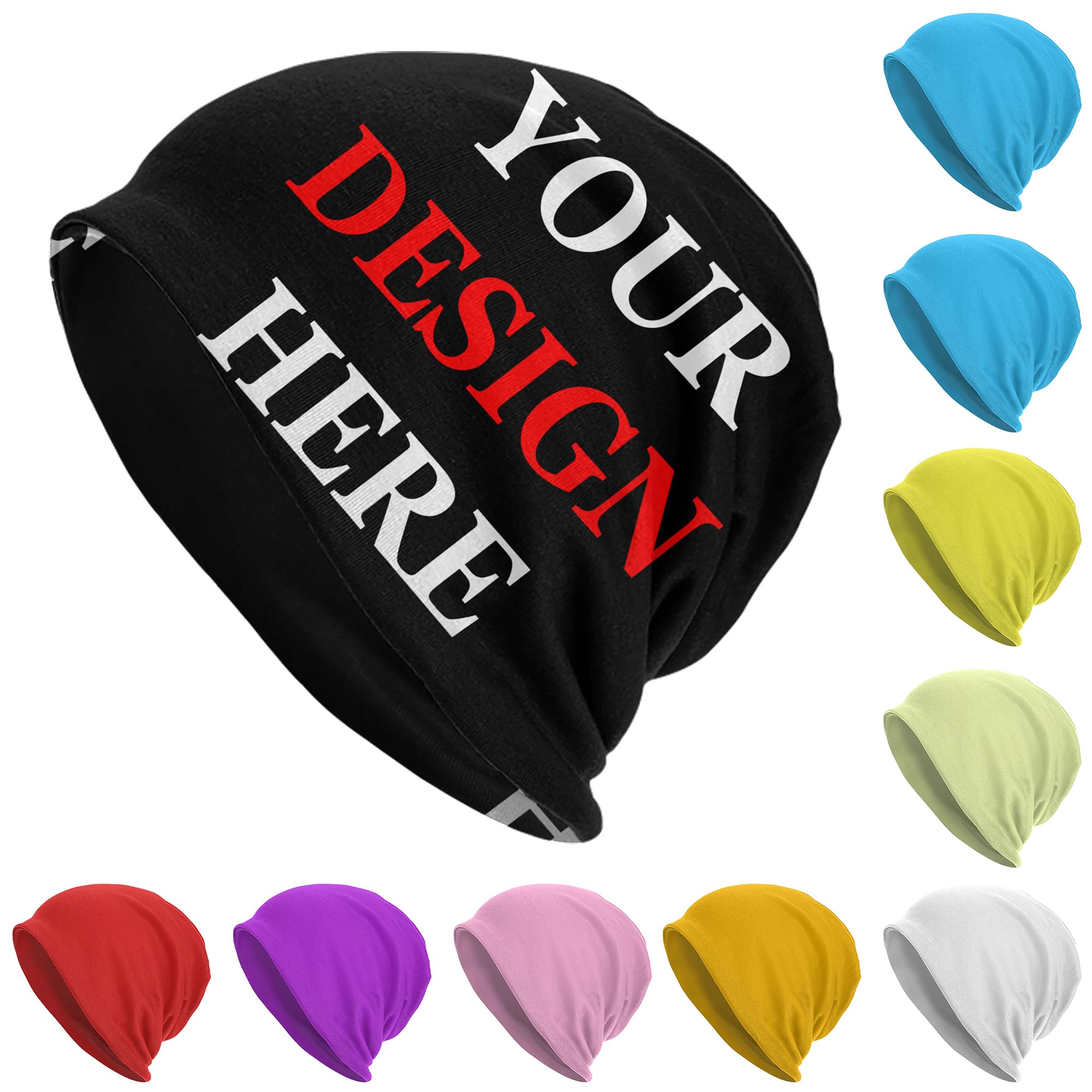Gqwjksz Unisex As Pic 05 Custom Beanie Hats Personalised Customization With Your Photos And Text Adult Men's Hat Caps/Hedging Cap/Skull Hat Gift