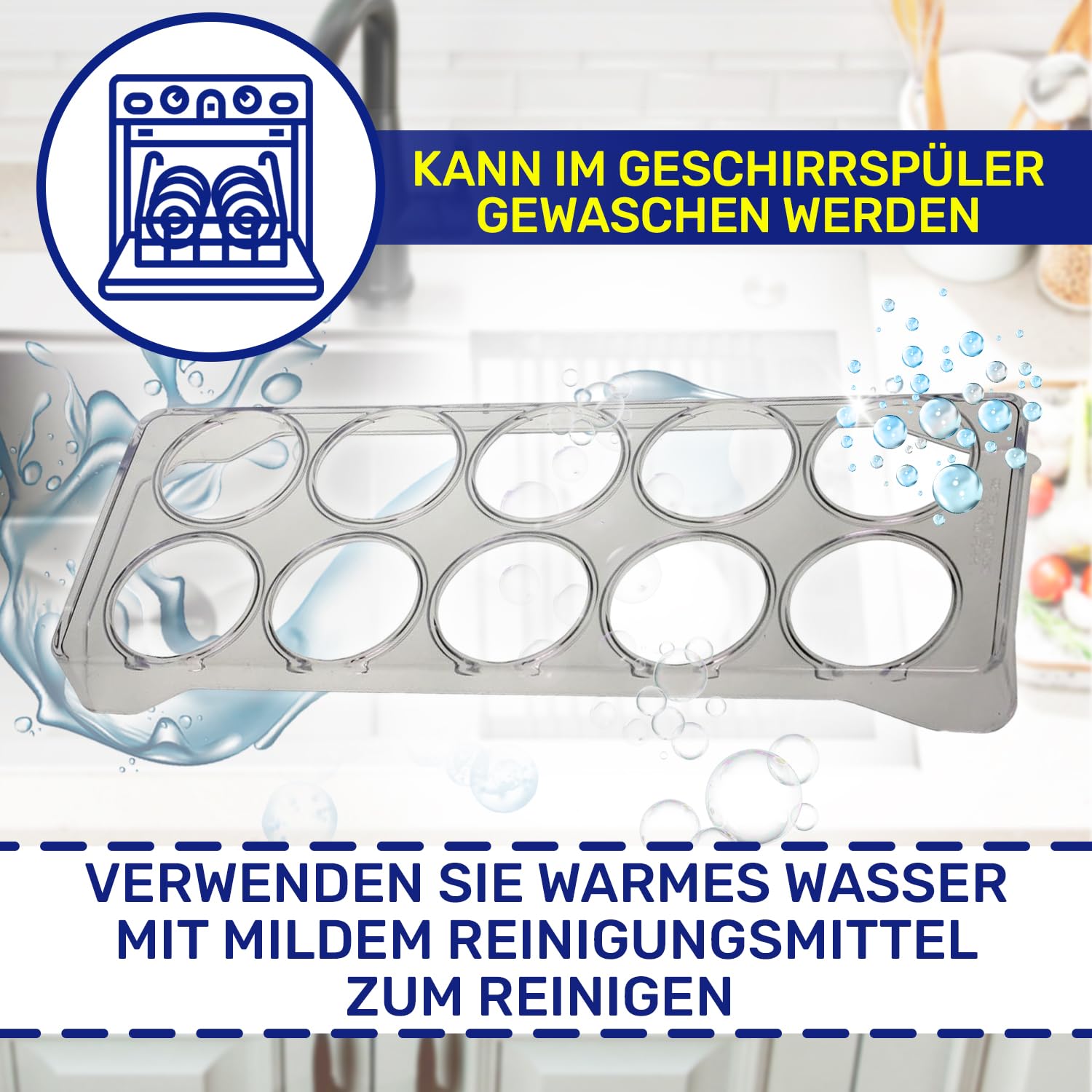 Eier Aufbewahrung Kühlschrank 250x90x25 mm mit Originalcode DA63-06221A für Samsung - Garantie 10 Jahre - MONTERAL