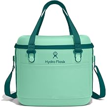 Hydro Flask Carryout Cooler - Insulated Portable Soft Cooler - 15 L Capacity in Mermaid Green