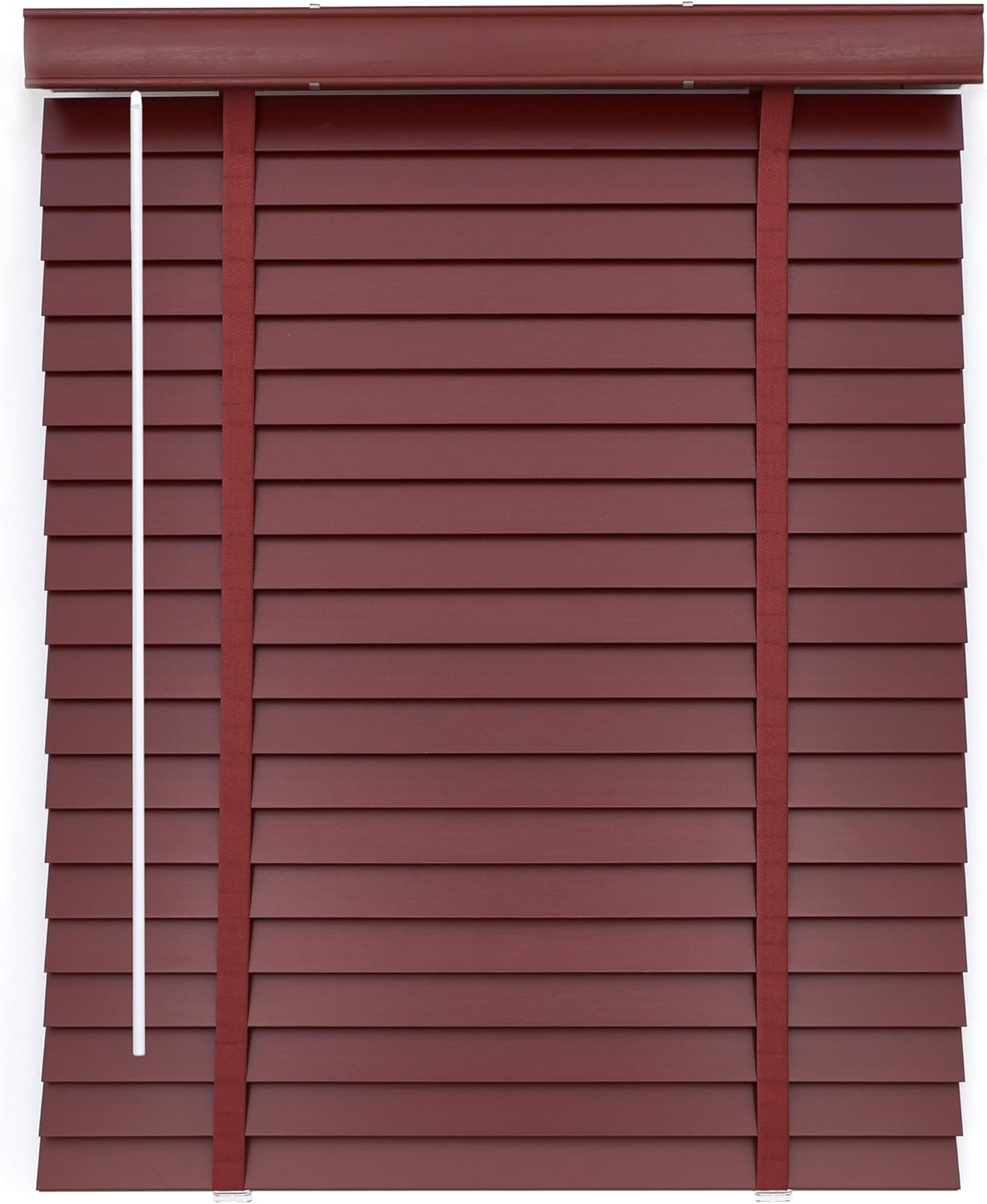 2" Slats Wooden Cordless Horizontal Blinds, Window Blind & Shades for Indoor Windows, Blackout Wooden Horizontal Window Shades for Bedroom, Kitchen, Living Room, Office