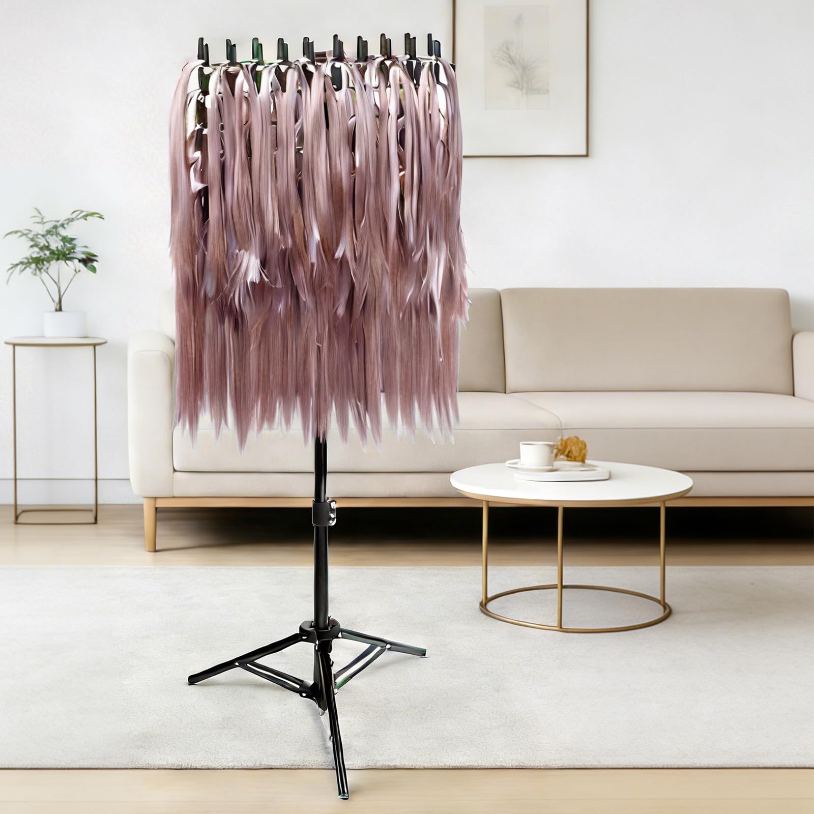 FARYODI Support de cheveux réglable pour tresses, 144 stylos, organisateur de cheveux, pour coiffeurs et tresses