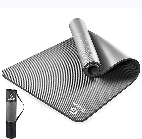 Miniatura 1 de Esterilla de yoga antideslizante NBR gruesa, 72 pulgadas de largo x 32 pulgadas24 pulgadas de ancho x 0.6 pulgadas de grosor (72.8 in x 31.5 in24.0