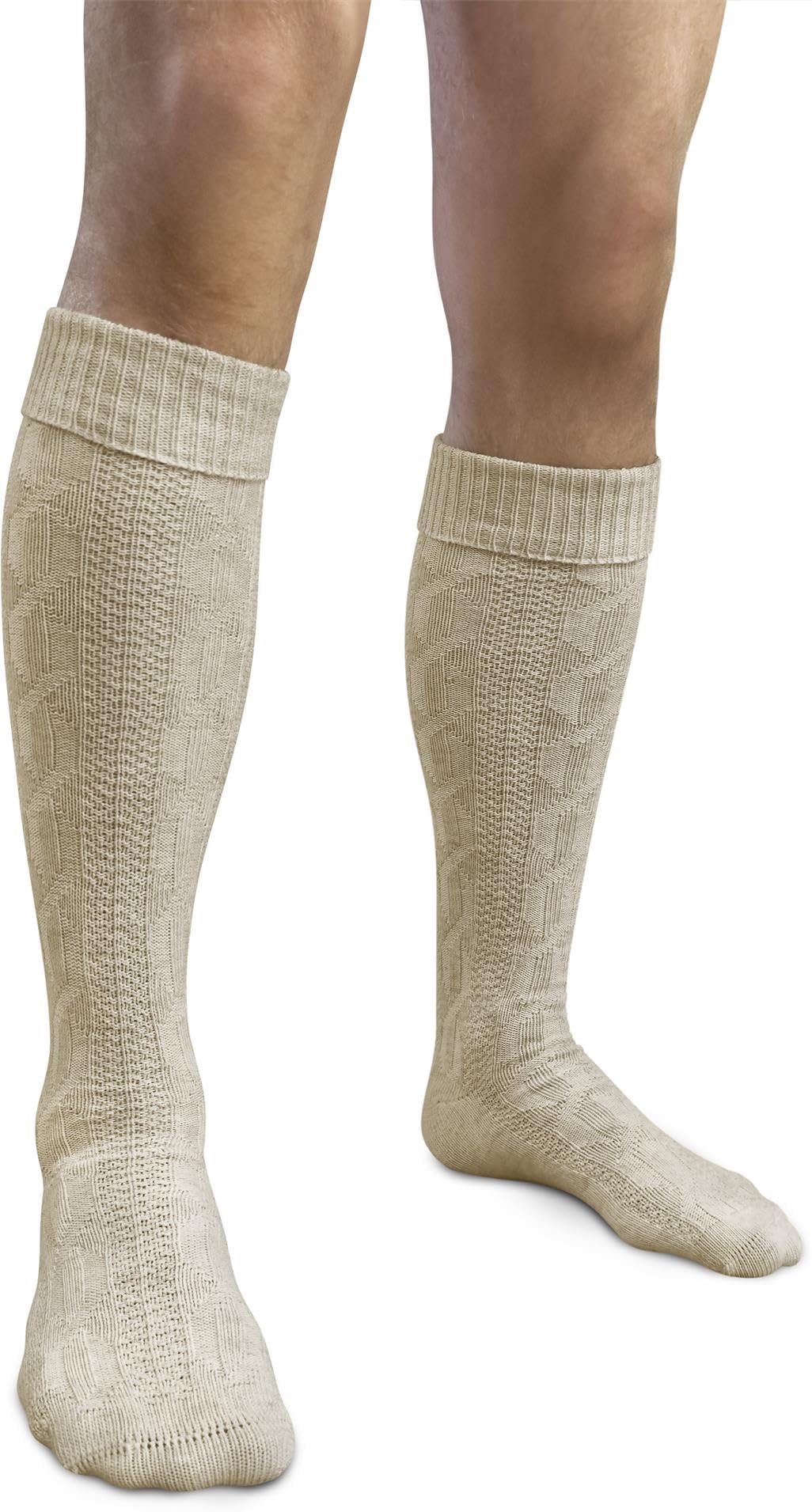 Trachten-Umschlagsocken im Landhaus-Stil - mit aufwändiger Applikation in verschiedenen Designs für Damen und Herren
