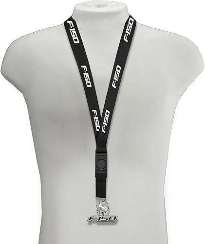 Miniatura 3 de Hecho para Ford F-150 2008-2014 Correa negra con llavero de metal 3D F-150, Negro -