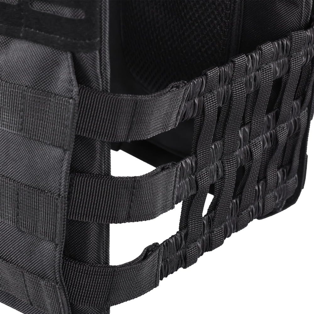 Chaleco Lastrado de 8?kg con Placas Incluidas – Entrenamiento de Fuerza y Cardio – Transpirable y Ajustable – Chaleco de Peso Fitness Tech (Color: Negro/Tierra/Verde) (Negro)
