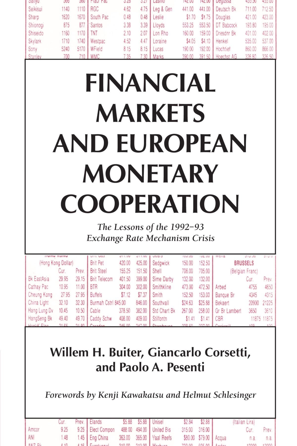 Financial Markets and European Monetary Cooperation by Willem... - 9780521794404