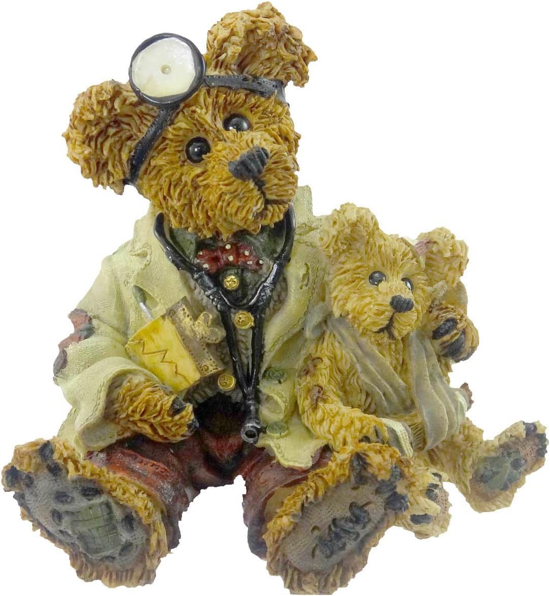 Boyds Bears Resin DR HARRISON GRIZ MD PHD BUD 228309 RFB Doctor Bearstone New