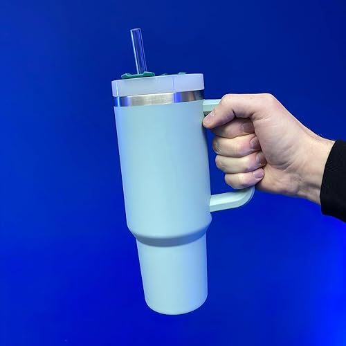 Miniatura 3 de PhoneSoap Last Straw - Pajitas reutilizables de 12 pulgadas de largo para bebidas frías y calientes, cuarzo transparente, aptas para lavavajillas,