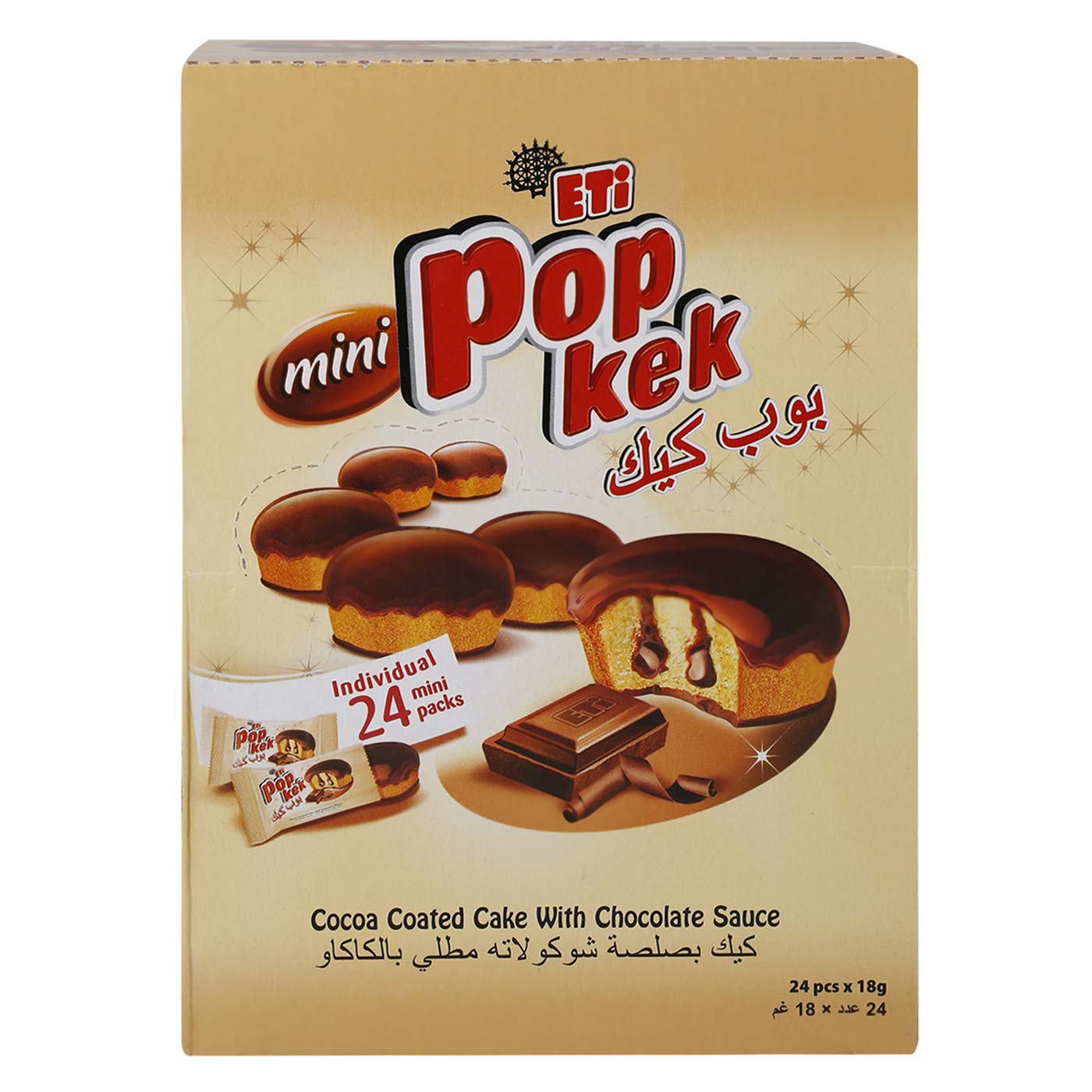 Eti Popkek Mini Cocoa Coated Chocolate, 24 X 18 Gm