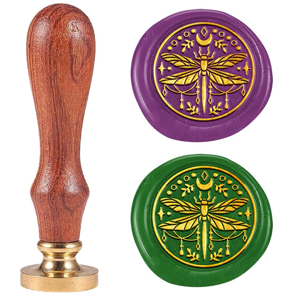 DELORIGIN 1" Wax Seal Stamp Dragonfly