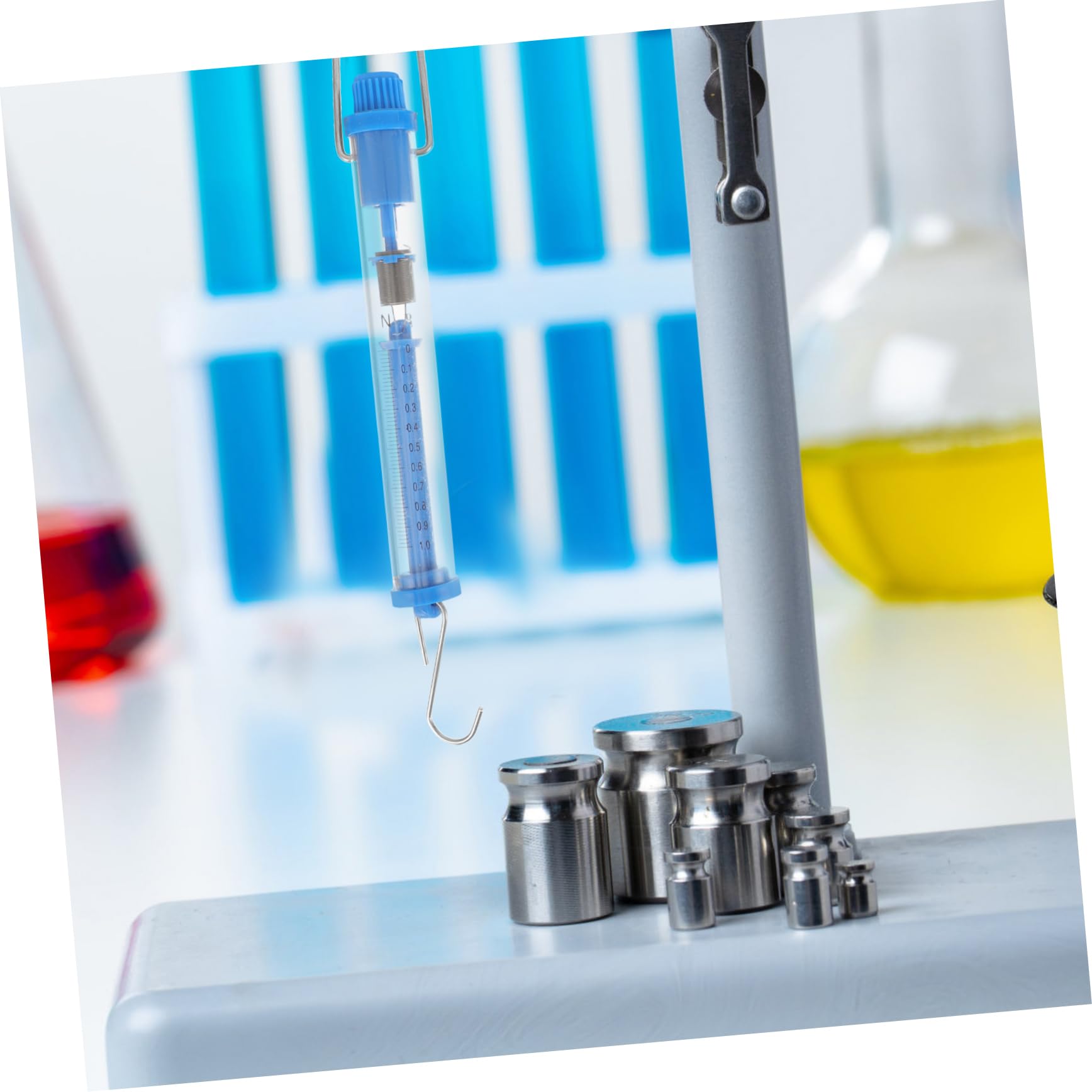 2 Series Unidades Balanzas De Cilíndricas Dual De Física Resistente Y Gancho Para Colgar Precisión Alta Herramienta Científica Para Medición De Piezas*2