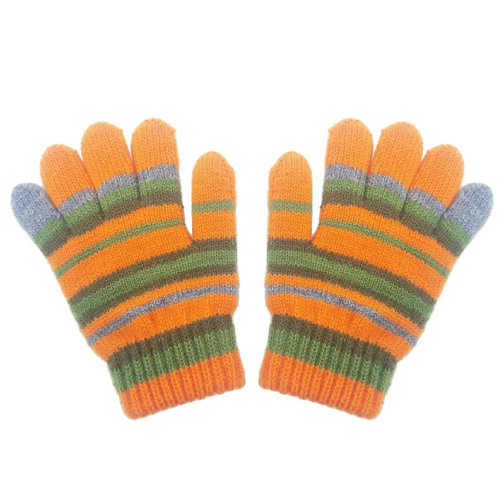 Striped Gloves Orange And Green Fuzzy Gloves Merchandise Merch Accessories Halloween Movie Cosplay Stuff