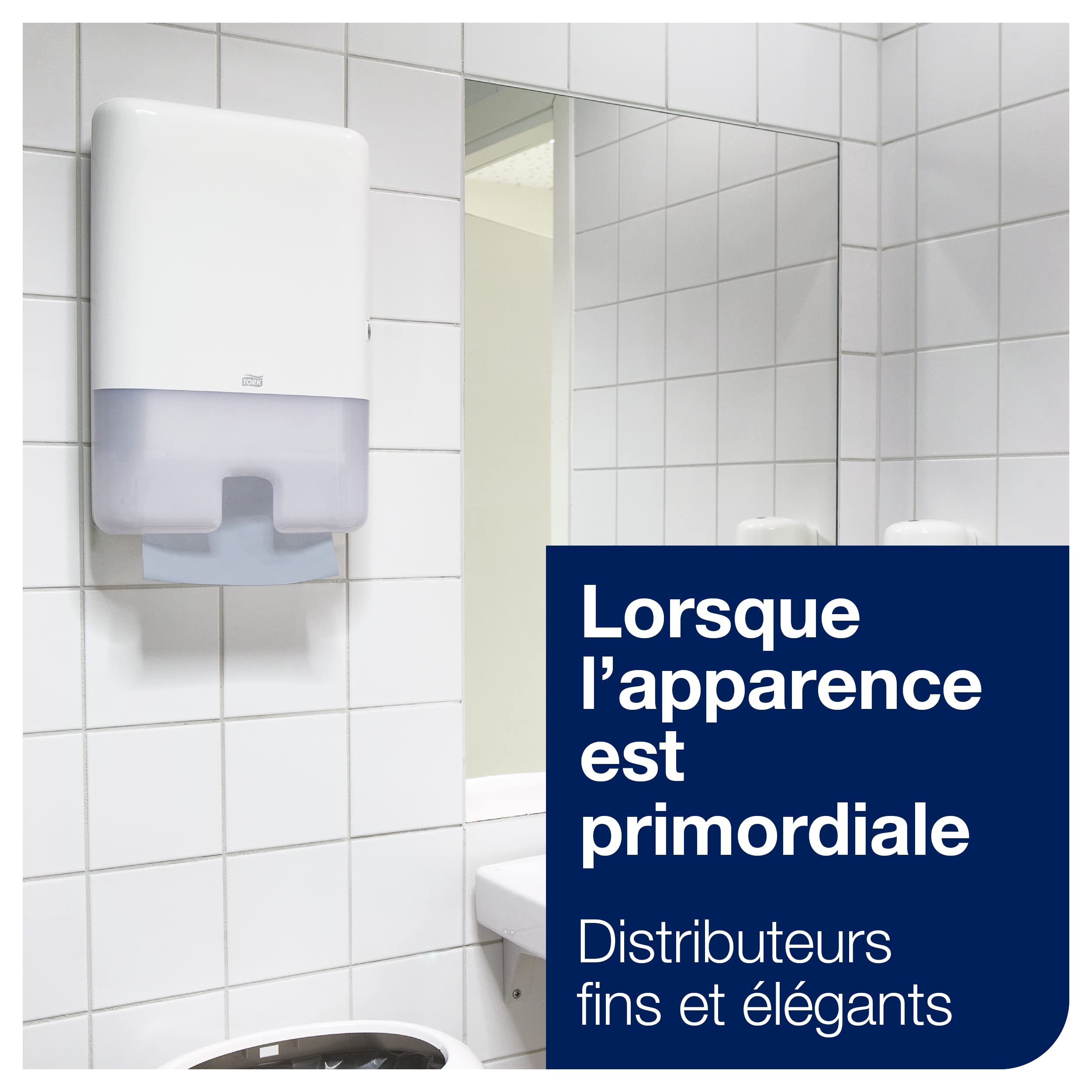 Tork Xpress Essuie-mains interfoliés - 150388 - Papiers d'essuyage pliés en Z, bleus, qualité Universal pour Distributeur H2 - Essuie-mains en papier, origine traçable, 2 plis - 20 x 237 feuilles