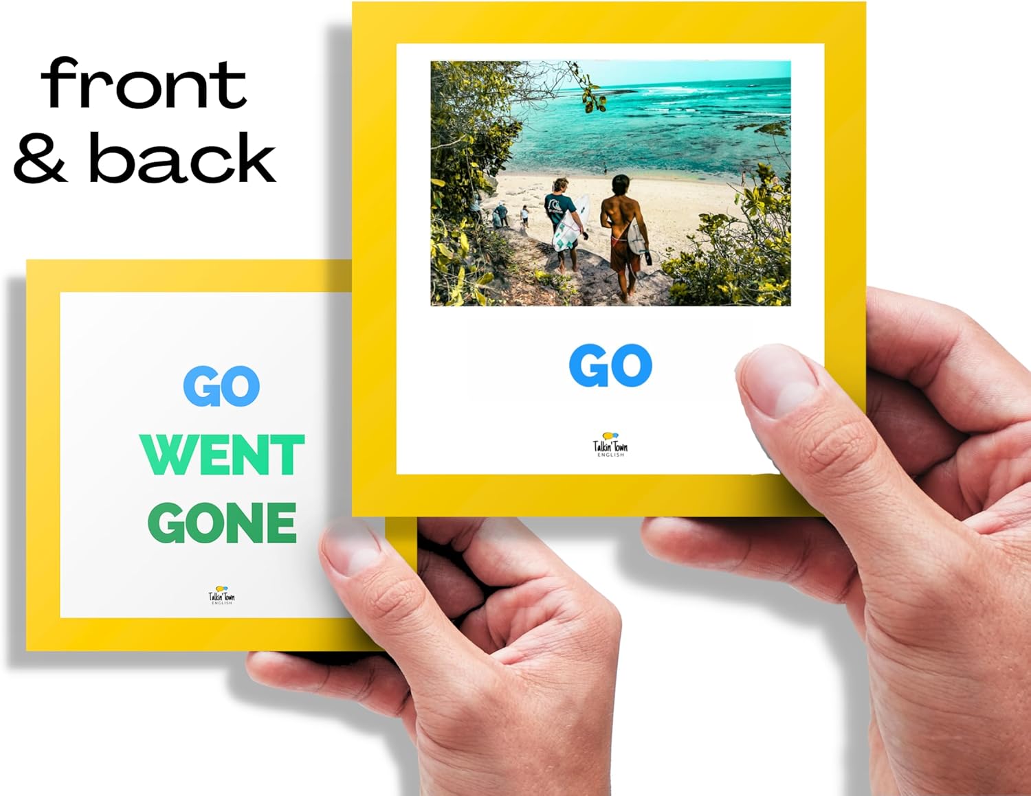 Irregular Verb English Flashcards – 72 Photo Flashcards for Adults/ESL/EFL/Business English – Present • Past • Past Participle – Teacher-Designed Grammar Practice – Made in USA by Teachers