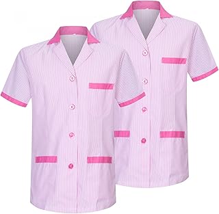 Paquete 2 Unidades - Camisa MÉDICO Unisex Enfermera Uniforme Limpieza Laboral ESTÉTICA Dentista W820