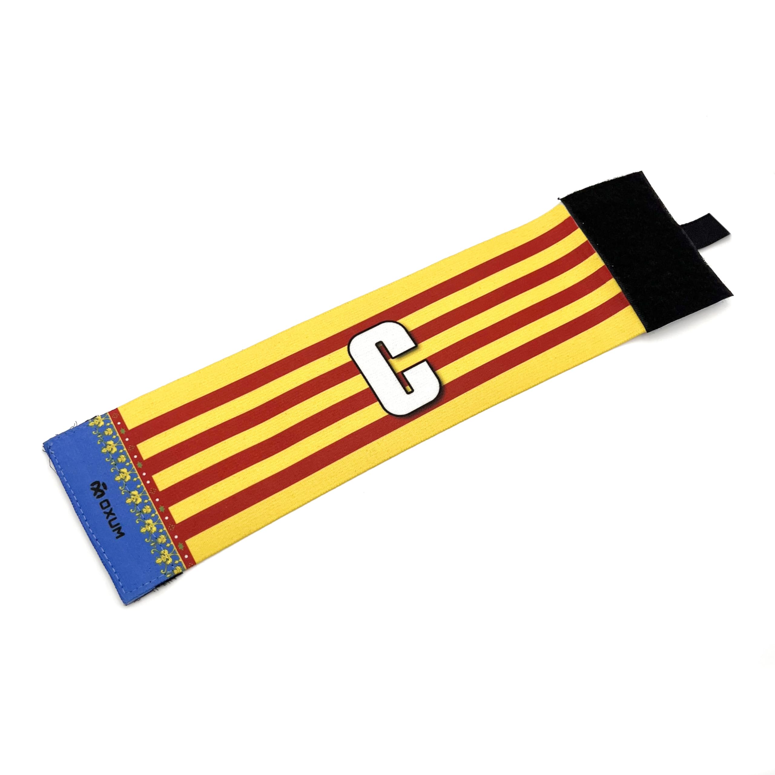 OXUM Sport Captain's Armband for Children and Adults - Football Armband with the Flag of the Valencian Community - Elastic and Adjustable Armband Size S