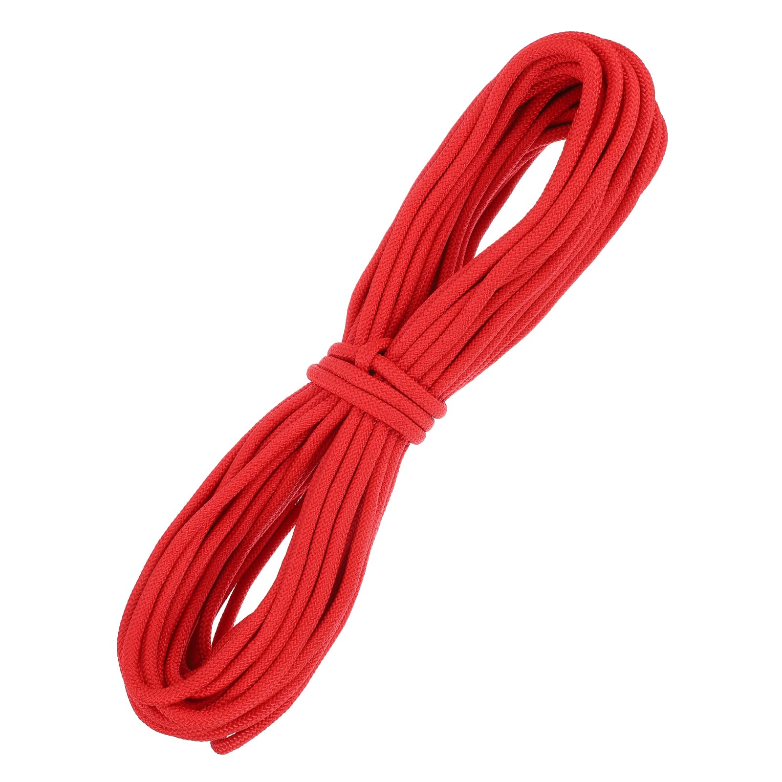 sourcing map 10mm x 27.5m Polypropylene Rope,Solid Braided Utility Rope All Purpose Boat Marine Cord for Camping,Flag Pole,Clothesline,Outdoor,Red