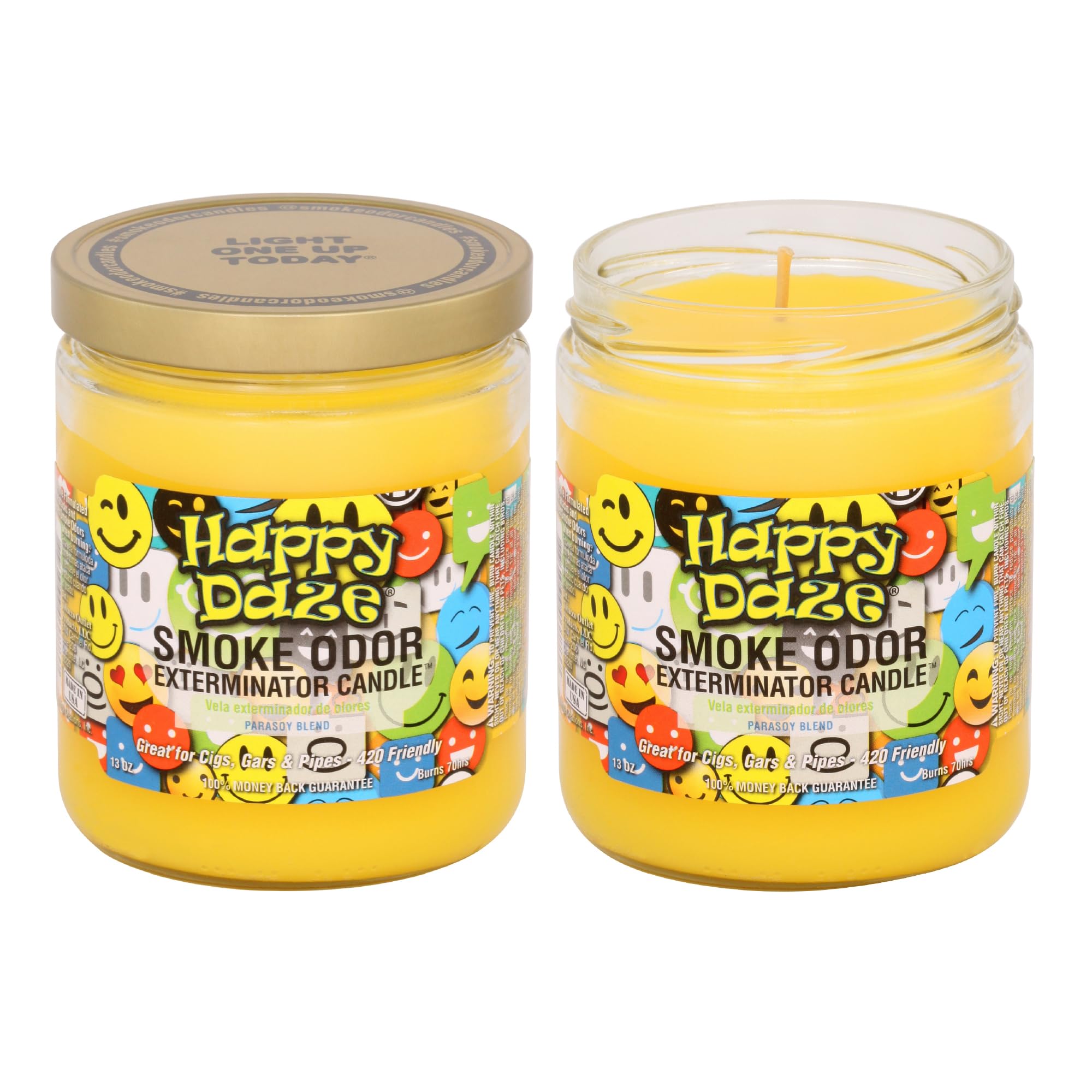 Smoke Odor Exterminator Świece w słoiku 375 ml (Happy Daze, 2)