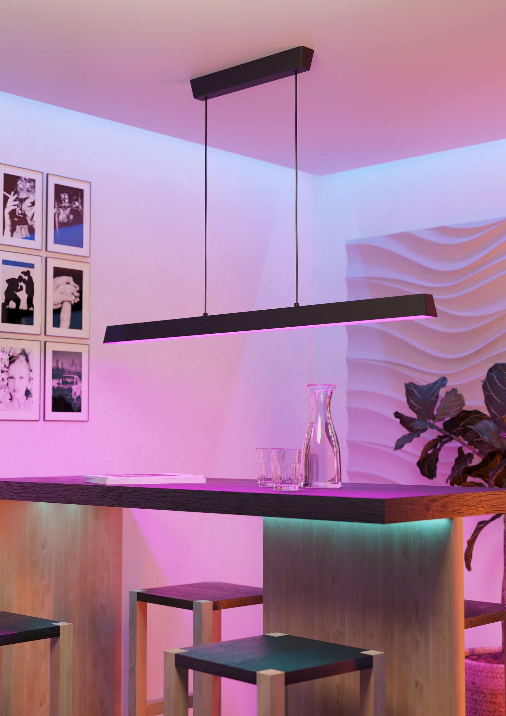 EGLO connect.z Smart-Home LED Pendelleuchte Simolaris-Z, Hängelampe, ZigBee | App und Sprachsteuerung Alexa, Lichtfarbe einstellbar (warmweiß-kaltweiß), RGB, dimmbar