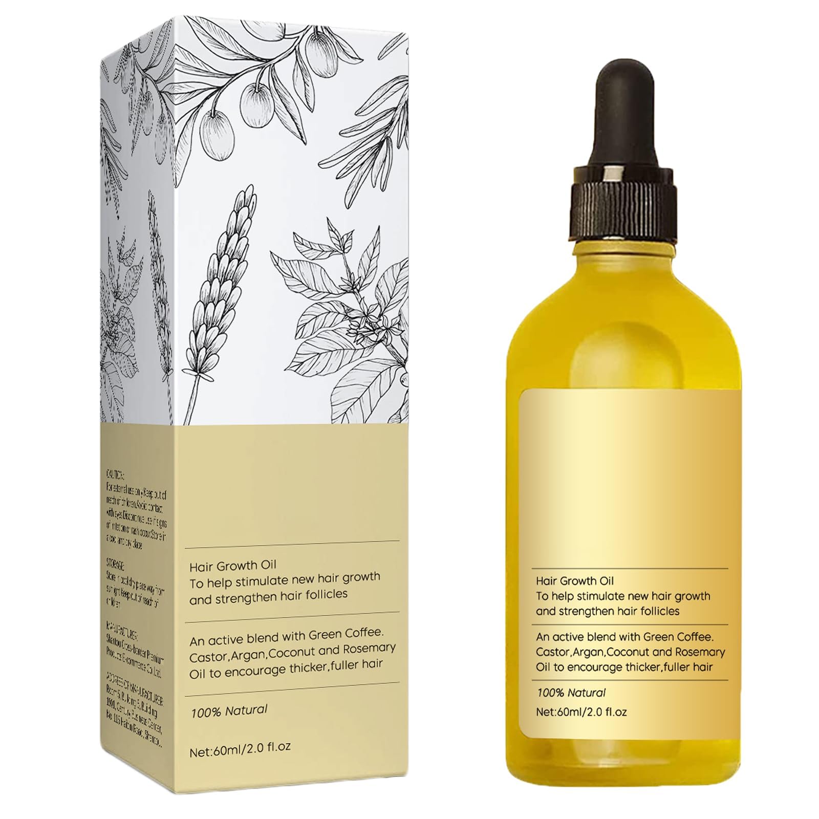 Houdini Natural Vegan Hair Growth Oil, Houdini Hair Growth Oil, Natural Hair Growth Oil For Thin Hair Nourishing Hair Oil, Pure Natural Hair Density Essential Oil, For Damaged Hair Growth (1pcs)