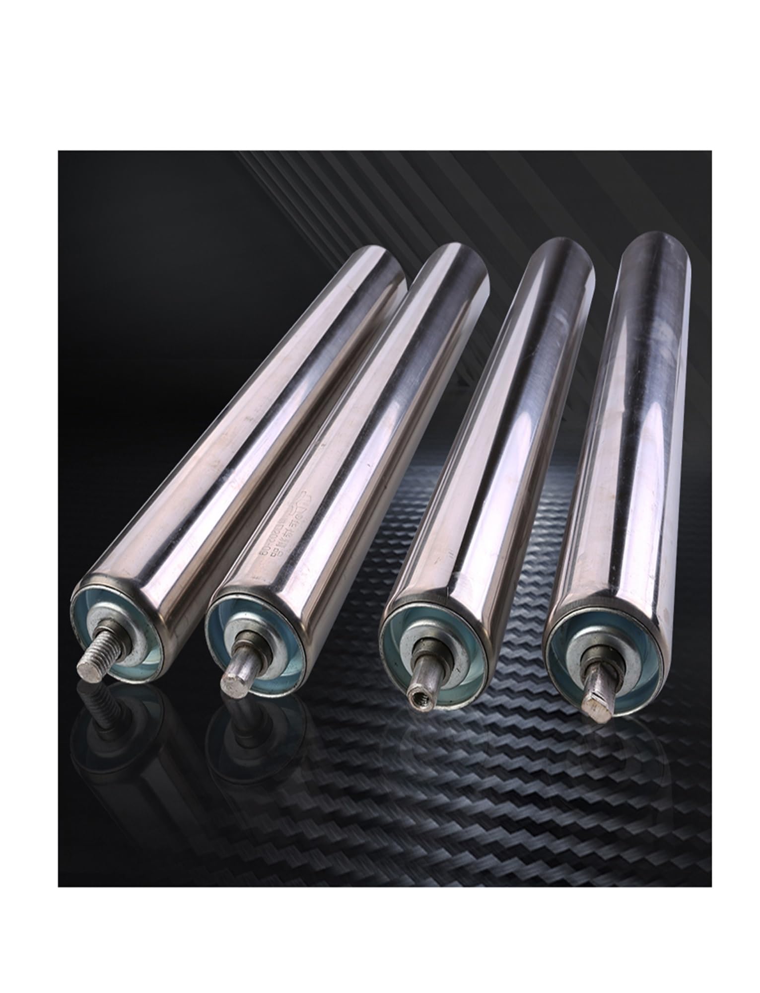 Rouleaux de convoyeur en acier inoxydable parfaits pour l'alimentation du bois en menuiserie