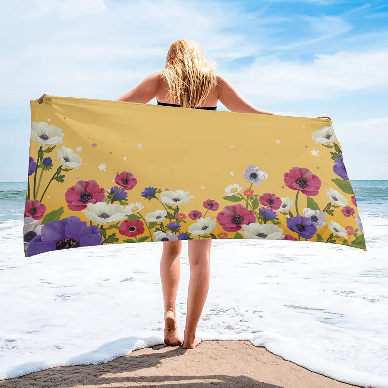 Toalla De Playa Toalla De Microfibra De Secado Rápido Manta De Playa para Adultos Al Aire Libre/D/70 * 140 Cm