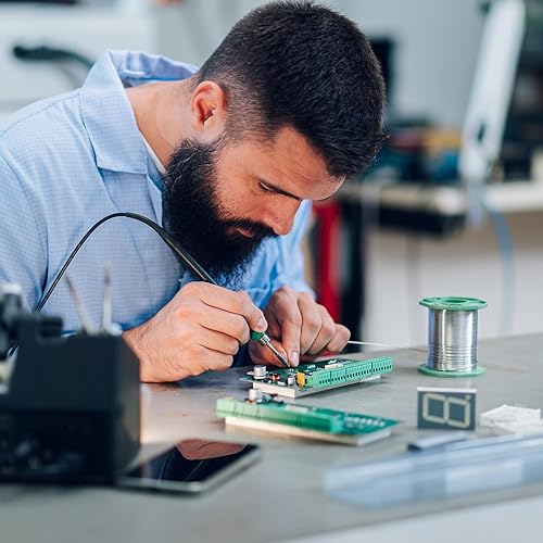 Miniatura 5 de PATIKIL Placa PCB de doble cara de 3.1 x 2.4 pulgadas, kit de prototipo de 5 piezas, Perfboard para experimentos electrónicos de soldadura DIY y