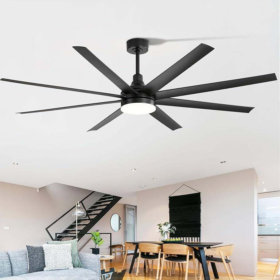 f♡ YKXONFA Solid Wood Ceiling Fans Without Light, 72 inch Real