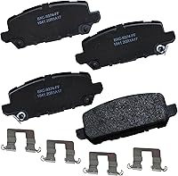 Vista 254 de Pastillas de freno traseras cerámicas Bendix Premium SBC1337 para Cadillac CTS 2014-2008, SRX 2016-2010, Chevrolet Camaro 2015-2010, Saab 9-4X 2011