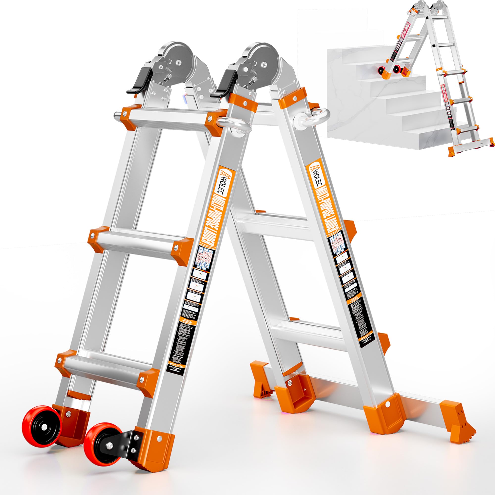 Wolec 11FT Multi-Position Ladder