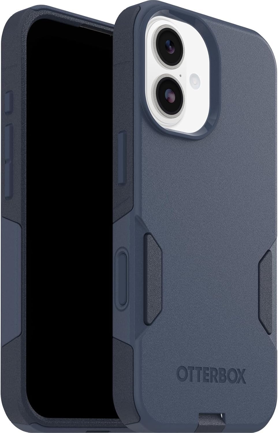 OtterBox Commuter Series MagSafe funda para iPhone 17, Testada 3x estándares Militares anticaídas, Azul + OtterBox Glass Protector de Pantalla de Cristal Templado para iPhone 17