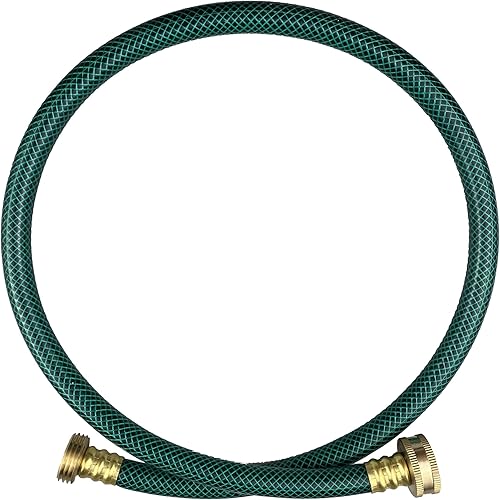 Darnassus Manguera de jardĂn de PVC de 12 pulgadas, manguera de agua verde resistente con accesorios de latĂłn macizo, sin fugas, flexible, para Darnassus Manguera de jardĂn de PVC de 12 pulgadas, manguera de agua verde resistente con accesorios de latĂłn macizo, sin fugas, flexible, para