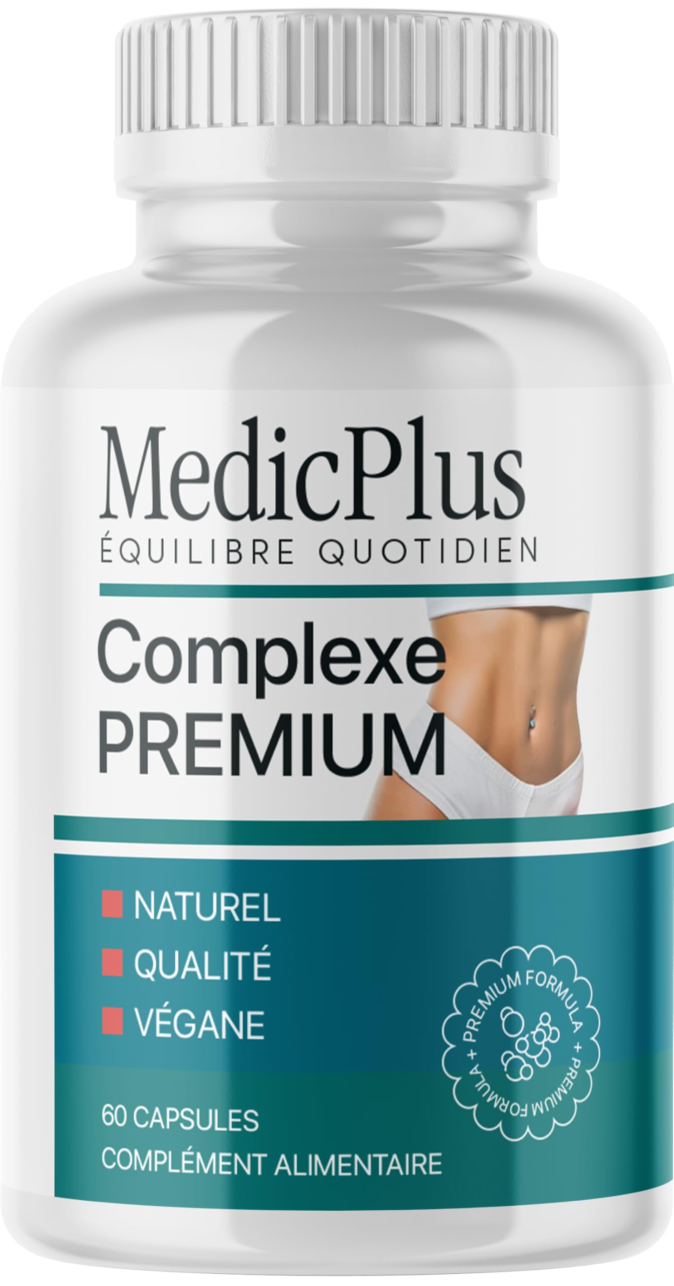 MedicPlus Gélules - Ingrédients Naturels pour Hommes et Femmes - 60 Capsules pour 1 Mois