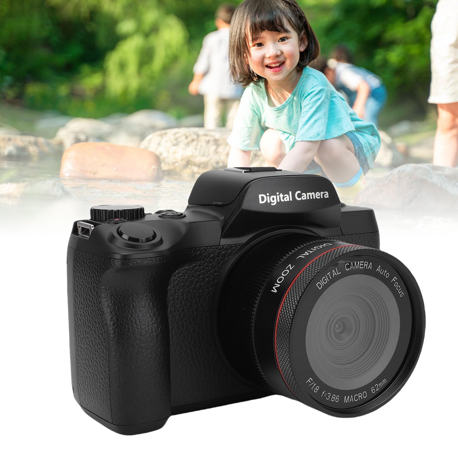 Cámara Digital 5K para Fotografía, Vlogging WiFi con Enfoque Automático de 64MP, Cámaras Digitales Compactas de Apuntar y Disparar, para Fotografía, Vlogging, Viajes y