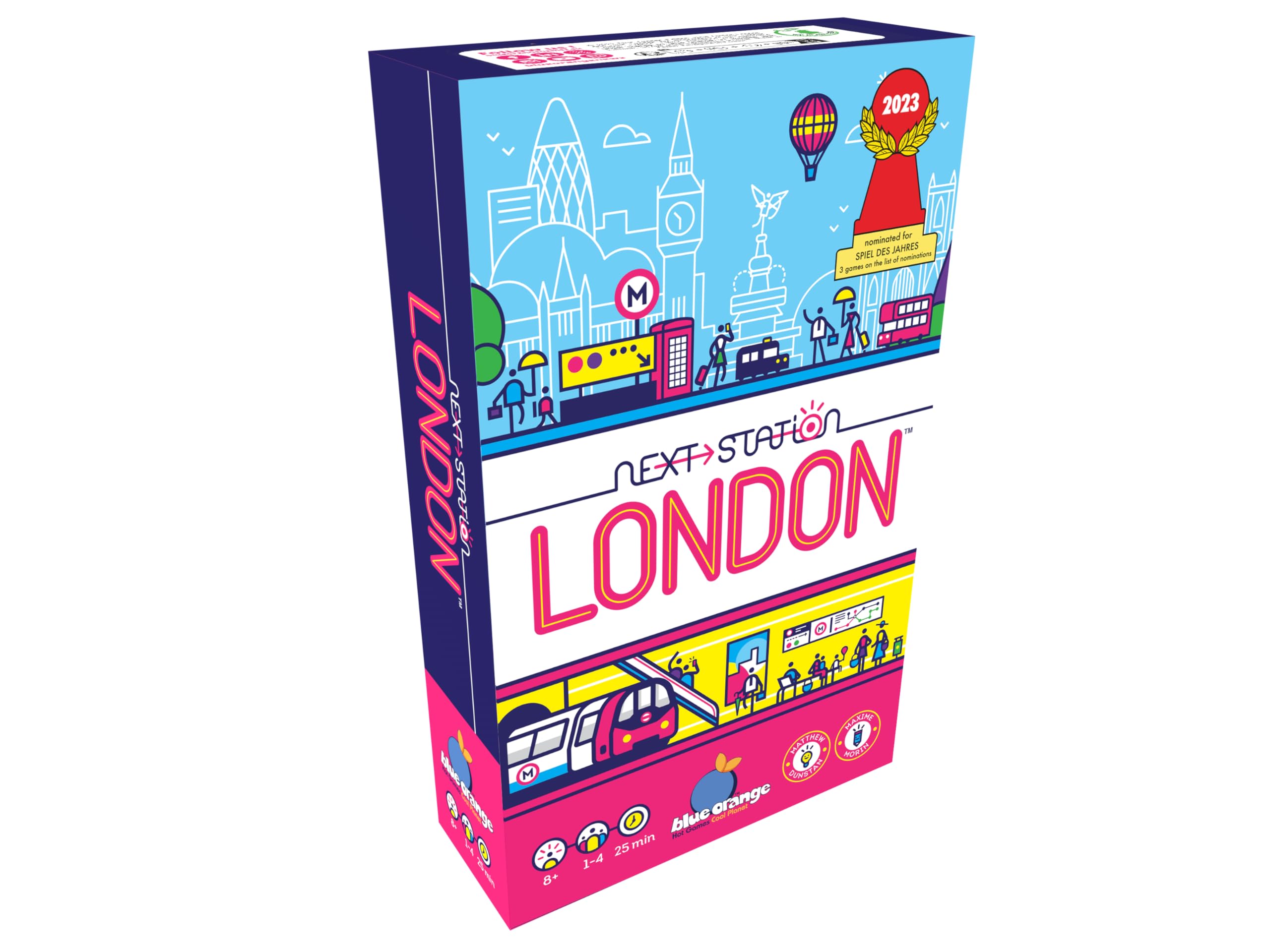 Blue Orange | Next Station - London | Board Game | Ages 8+ | 1-4 Players | 25 Minutes Playing Time