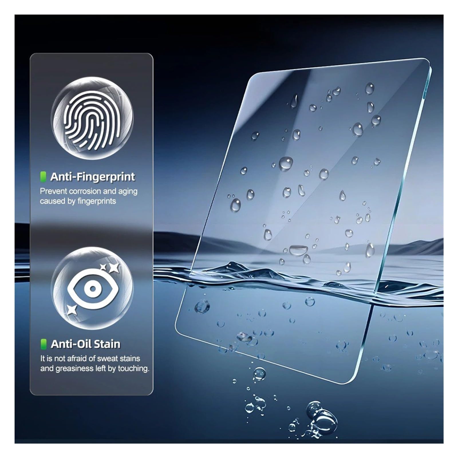 Protector de Pantalla para navegador de Coche BMW Serie 5 G60 2 en 1, Protector de Pantalla de Cristal Templado para Consola Central, Pantalla de navegación GPS y salpicadero.