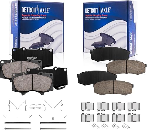 Miniatura 104 de Detroit Axle - Pastillas de freno traseras para Chevrolet Captiva Sport Equinox GMC Terrain Pontiac Torrent Saturn Vue XL-7, Pastillas de freno de